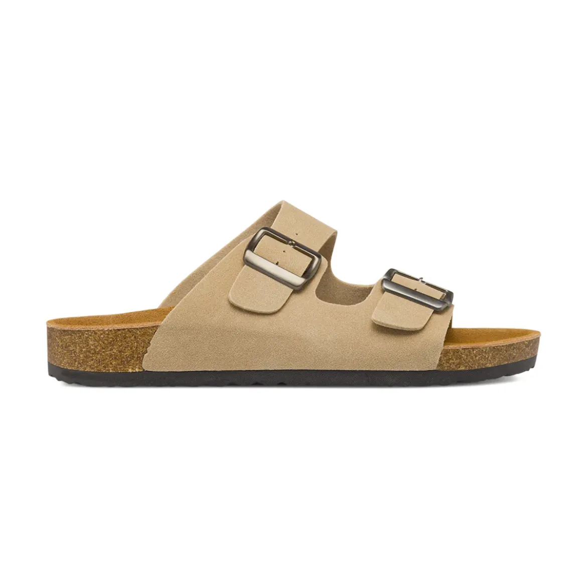 Ciabatte da Uomo beige con sottopiede in pelle Riflessi Urbani