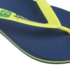 Ciabatte infradito blu Uomo con dettagli gialli Ipanema Clas Brasil II