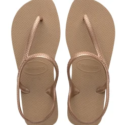 Ciabatte Infradito con cinturino da Donna color oro rosa Havaianas