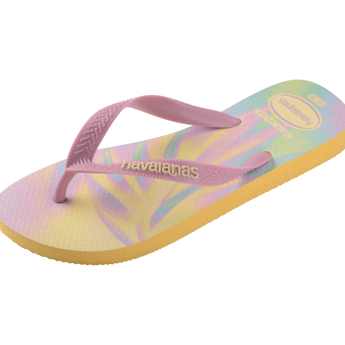 Ciabatte Infradito da Donna Gialle con stampa tropicale Havaianas