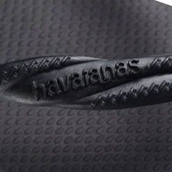 Ciabatte infradito nere da Donna con logo in rilievo Havaianas