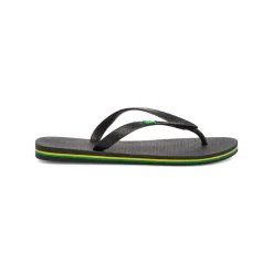 Ciabatte infradito nere da Uomo con logo bandiera Brasile Ipanema Brasil