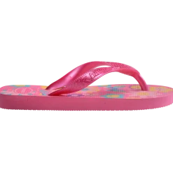 Ciabatte Infradito Rosa Bambina in gomma con stampa floreale Havaianas