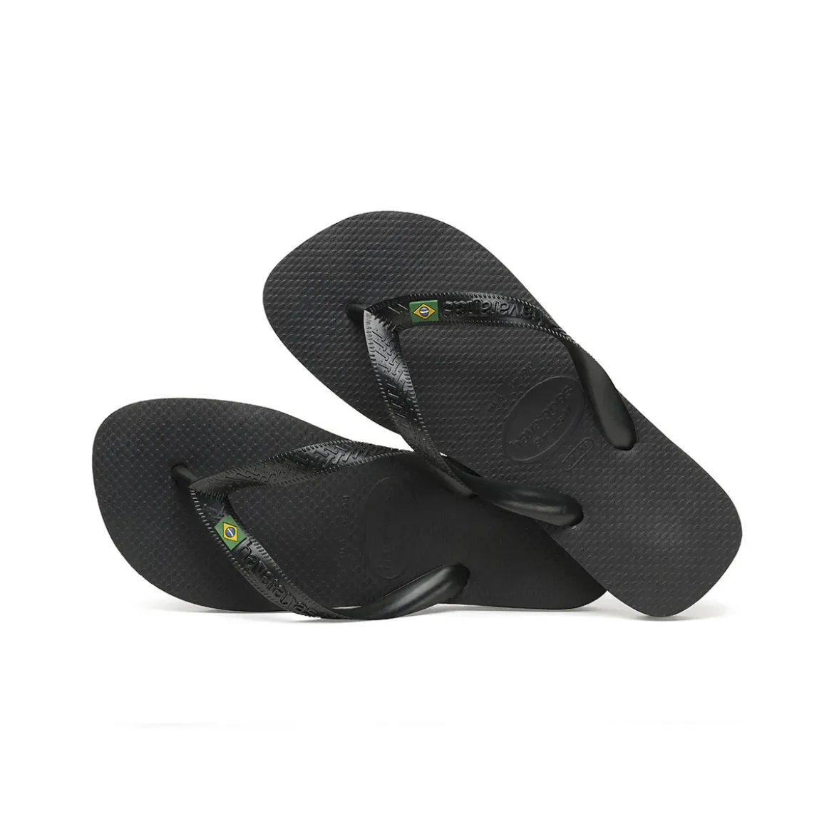Ciabatte infradito Unisex Nere con bandiera Havaianas Brasil