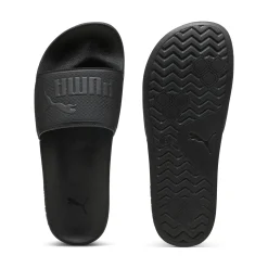 Ciabatte nere a fascia singola con logo frontale Puma LEADCAT 2.0