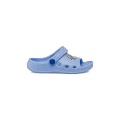 Ciabatte sabot azzurre da Bambina con cinturino e stampa Lilo & Stitch