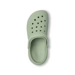 Ciabatte sabot verdi salvia da Donna con cinturino mobile De Fonseca