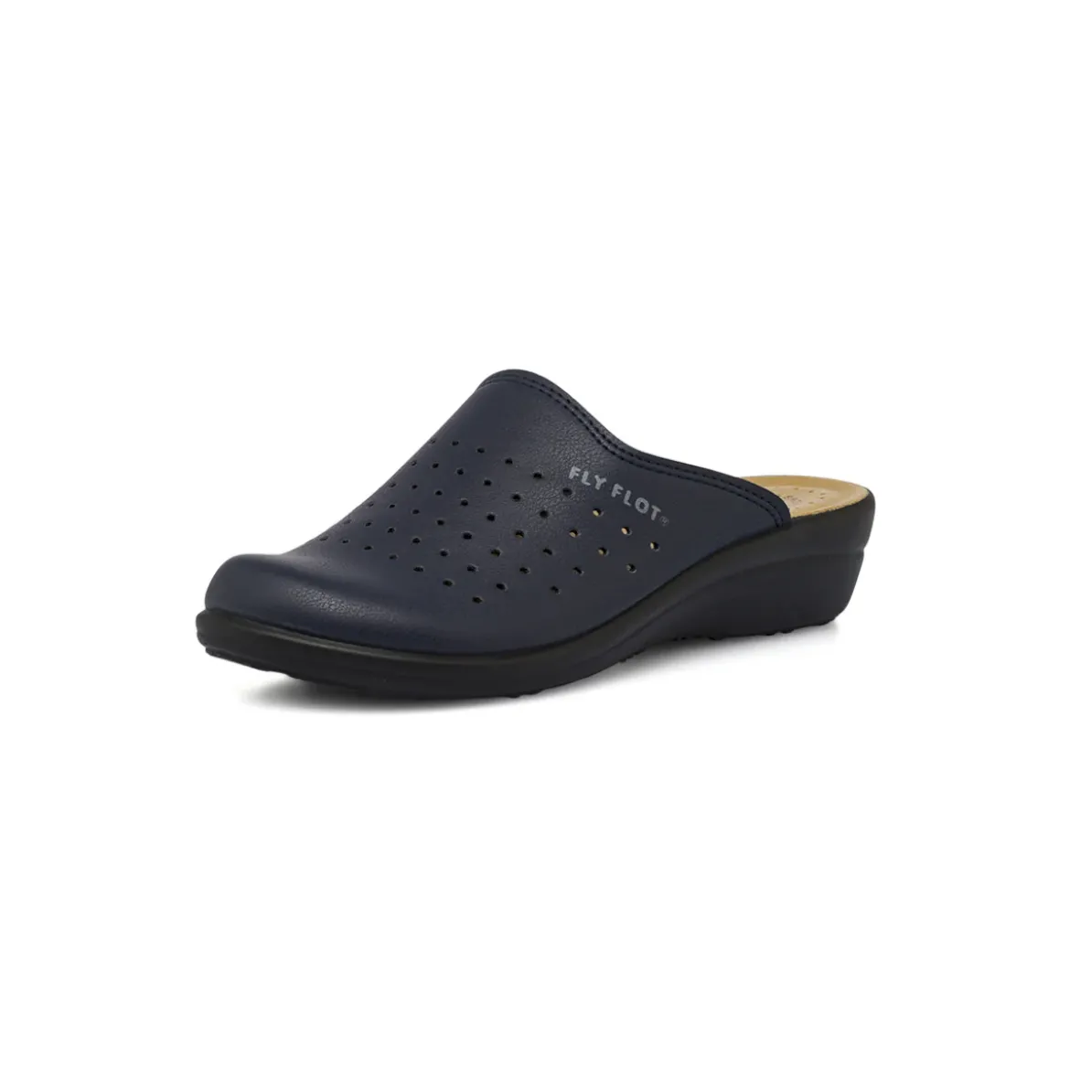 Ciabatte sanitarie blu da Donna anatomiche con zeppa Fly Flot