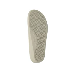 Ciabatte sanitarie taupe da Donna in pelle con zeppa Fly Flot