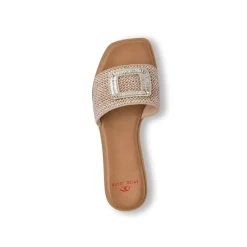 Ciabattine Taupe da Donna con fibbia gioiello Swish Jeans