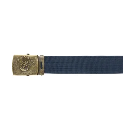 Cintura Blu Uomo in tessuto con fibbia metallica logo Carrera Jeans
