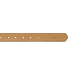 Cintura da Donna in pelle beige con fibbia arrotondata Coconuda