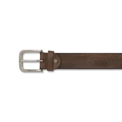 Cintura da Uomo Marrone in Pelle con Fibbia in Metallo Lumberjack