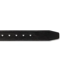 Cintura da Uomo Nera con Fibbia Gunmetal Carrera Jeans