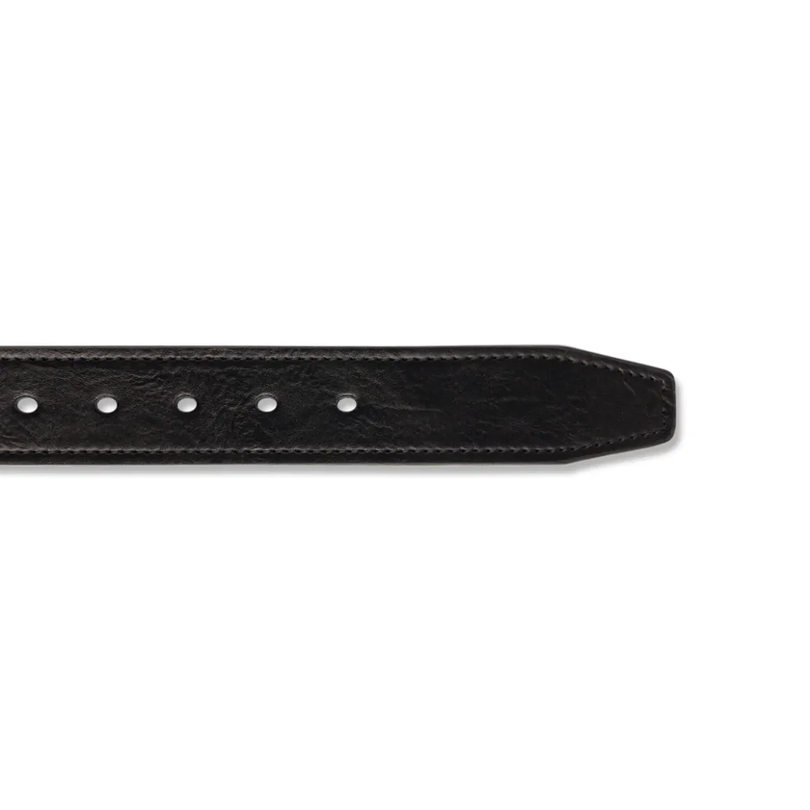 Cintura da Uomo Nera con Fibbia Gunmetal Carrera Jeans