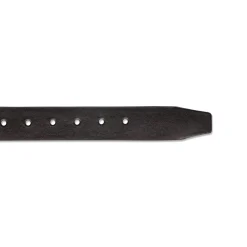 Cintura da Uomo Nera in Pelle con Fibbia Gunmetal Navigare
