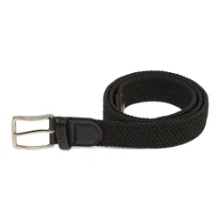 Cintura intrecciata da Uomo nera in tessuto elastico Carrera Jeans