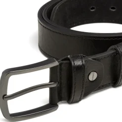 Cintura nera da Uomo con fibbia in metallo Carrera