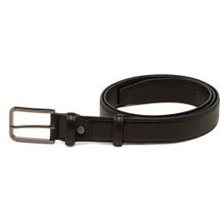 Cintura nera da Uomo in pelle con fibbia in metallo Carrera Jeans