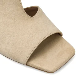 Décolleté Beige da Donna effetto scamosciato con tacco 8 cm Lora Ferres