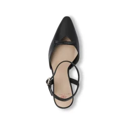 Décolleté da donna nere con tacco rocchetto 7,5 cm e dettaglio fiocco Swish Jeans