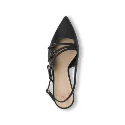 Décolleté nere da donna con tripli cinturini e tacco 8 cm Swish Jeans