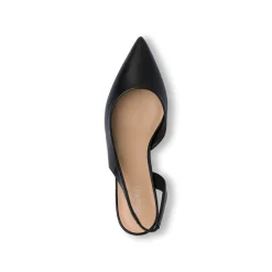 Décolleté slingback a punta nere da Donna con tacco 6,5 cm Lora Ferres
