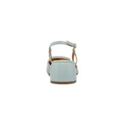 Décolleté slingback azzurre da Donna con fibbia e tacco 5 cm P Smart