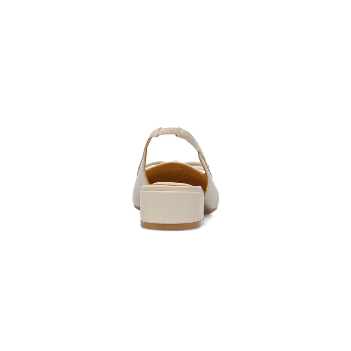 Décolleté slingback bianco off white da Donna con fiocco e tacco 3 cm Swish Jeans