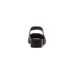 Décolleté slingback nere da Donna con cinturino e tacco 3 cm Lora Ferres