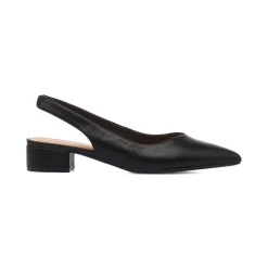 Décolleté slingback nere da Donna con cinturino e tacco 3 cm Lora Ferres