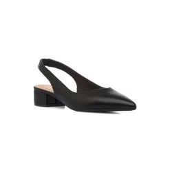 Décolleté slingback nere da Donna con cinturino e tacco 3 cm Lora Ferres