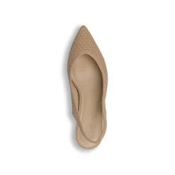Decolleté slingback da donna beige a punta con tacco 6 cm Lora Ferres