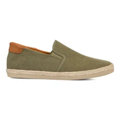 Espadrillas Slip-on Verdi da uomo con suola in Corda Intrecciata Riflessi Urbani