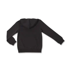 Felpa Bambina con cappuccio nera e logo frontale in strass Puma