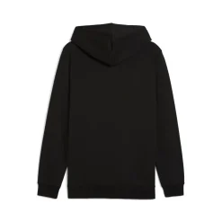 Felpa Full Zip da uomo nera Puma Essentials con cappuccio