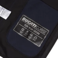 Gilet smanicato da Uomo blu impermeabile e traspirante Ducati Corse