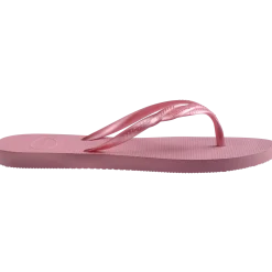 Infradito rosa da Donna con fascette effetto metallizzato Havaianas