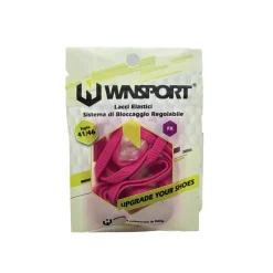 Lacci elastici con sistema bloccaggio regolabile fucsia WNSPORT