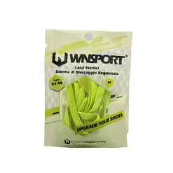 Lacci elastici con sistema bloccaggio regolabile giallo fluo WNSPORT