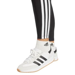 Leggings neri da Donna con bande laterali e logo sul lato adidas