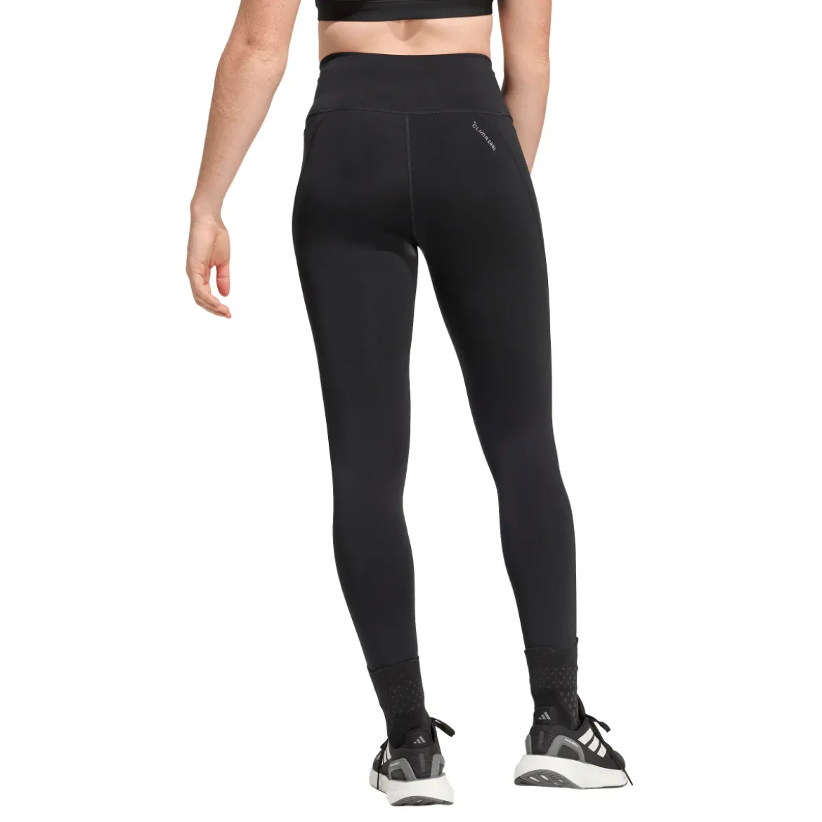 Leggings sportivi da Running neri da Donna e tasca adidas
