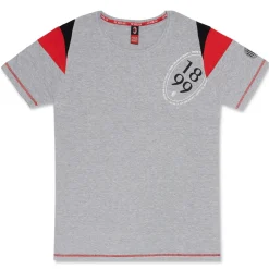 Maglia da pigiama grigia da uomo con logo Milan
