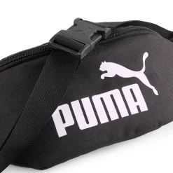Marsupio sportivo nero con tasche e logo Puma Phase