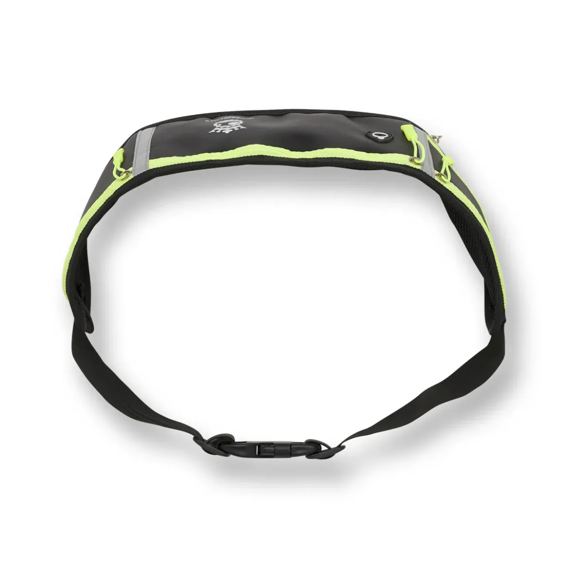 Marsupio sportivo unisex nero con dettagli giallo fluo GymRun