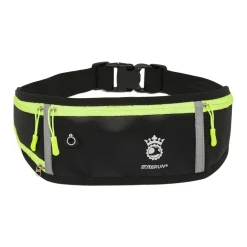 Marsupio sportivo unisex nero con dettagli giallo fluo GymRun