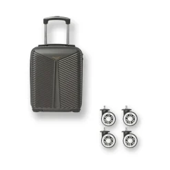 Mini Trolley sotto sedile per voli low cost grigio in ABS Romeo Gigli