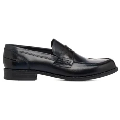 Mocassini Blu navy in pelle da Uomo con mascherina La Cuoieria
