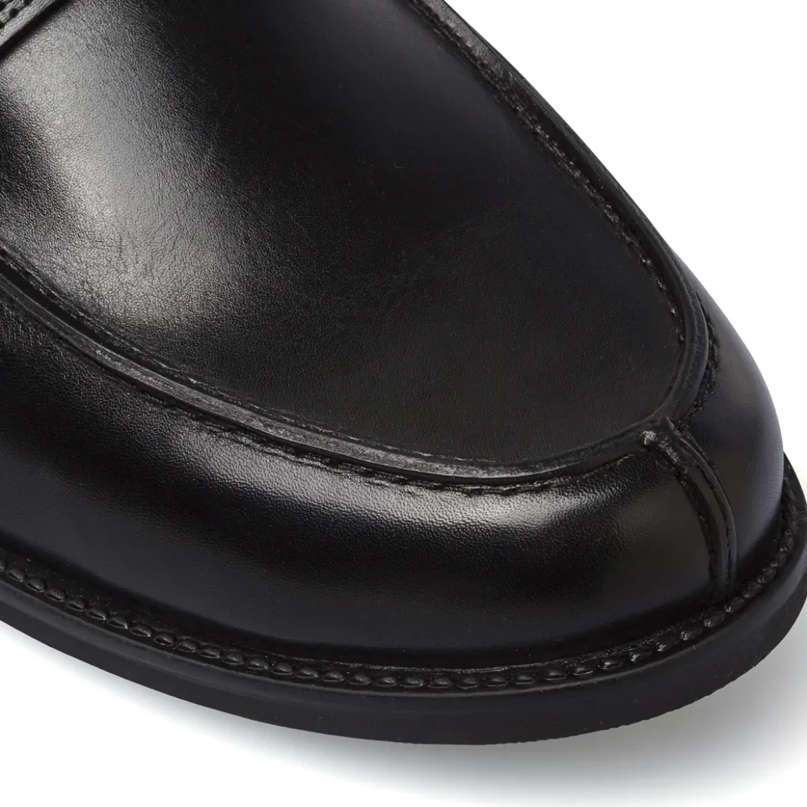 Mocassini Penny Loafer da uomo in pelle neri La Cuoieria