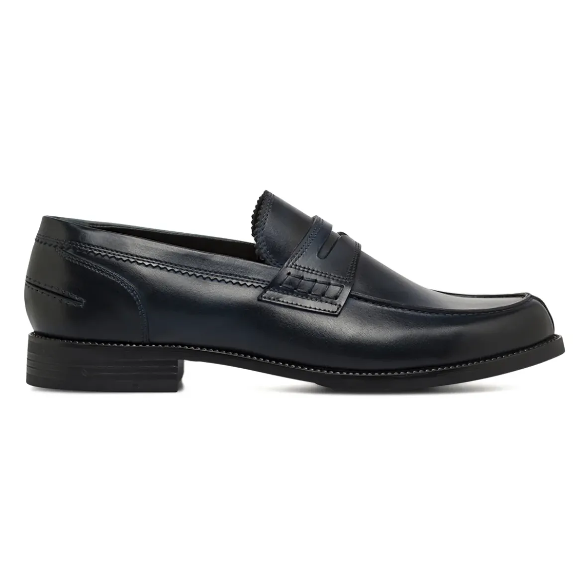 Mocassini Penny Loafer in palle da uomo blu La Cuoieria